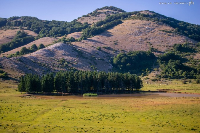 Cornino plateau and lake