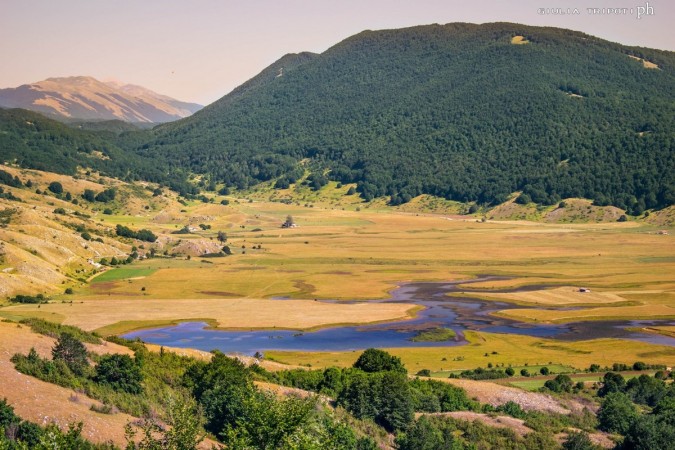Plateau and lake view