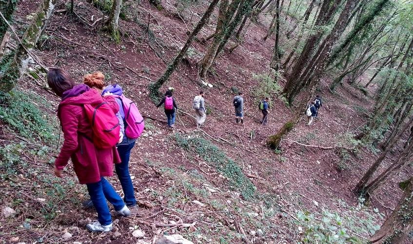 In discesa verso il santuario di S. Frnncesco