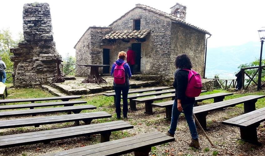 La cappellina del sacro speco dove il Santo si ritirava a pregare nelle sue precarie condizioni di salute